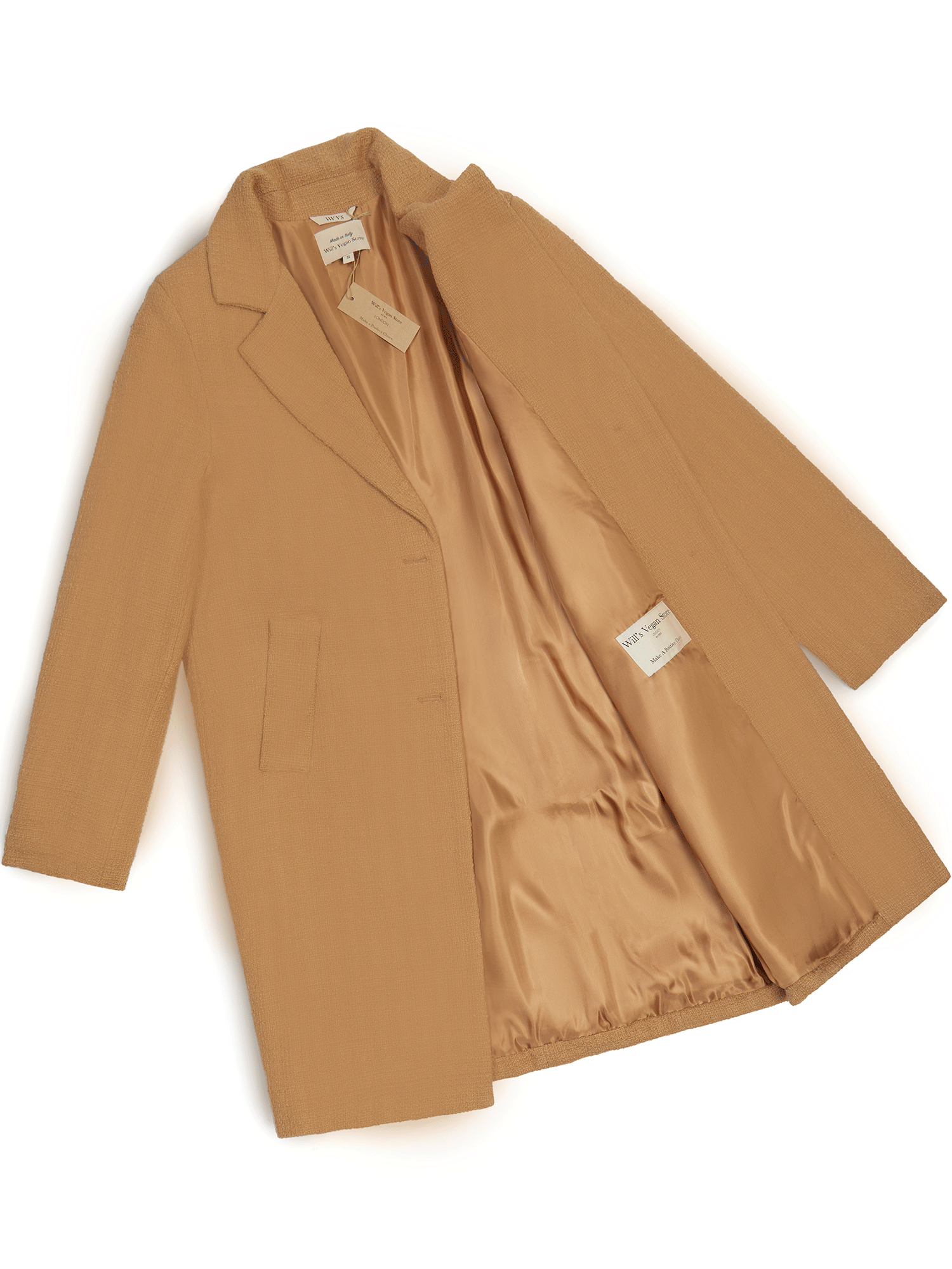 Vegan Women's Structured Vegan Wool Coat | Will's Vegan Store
