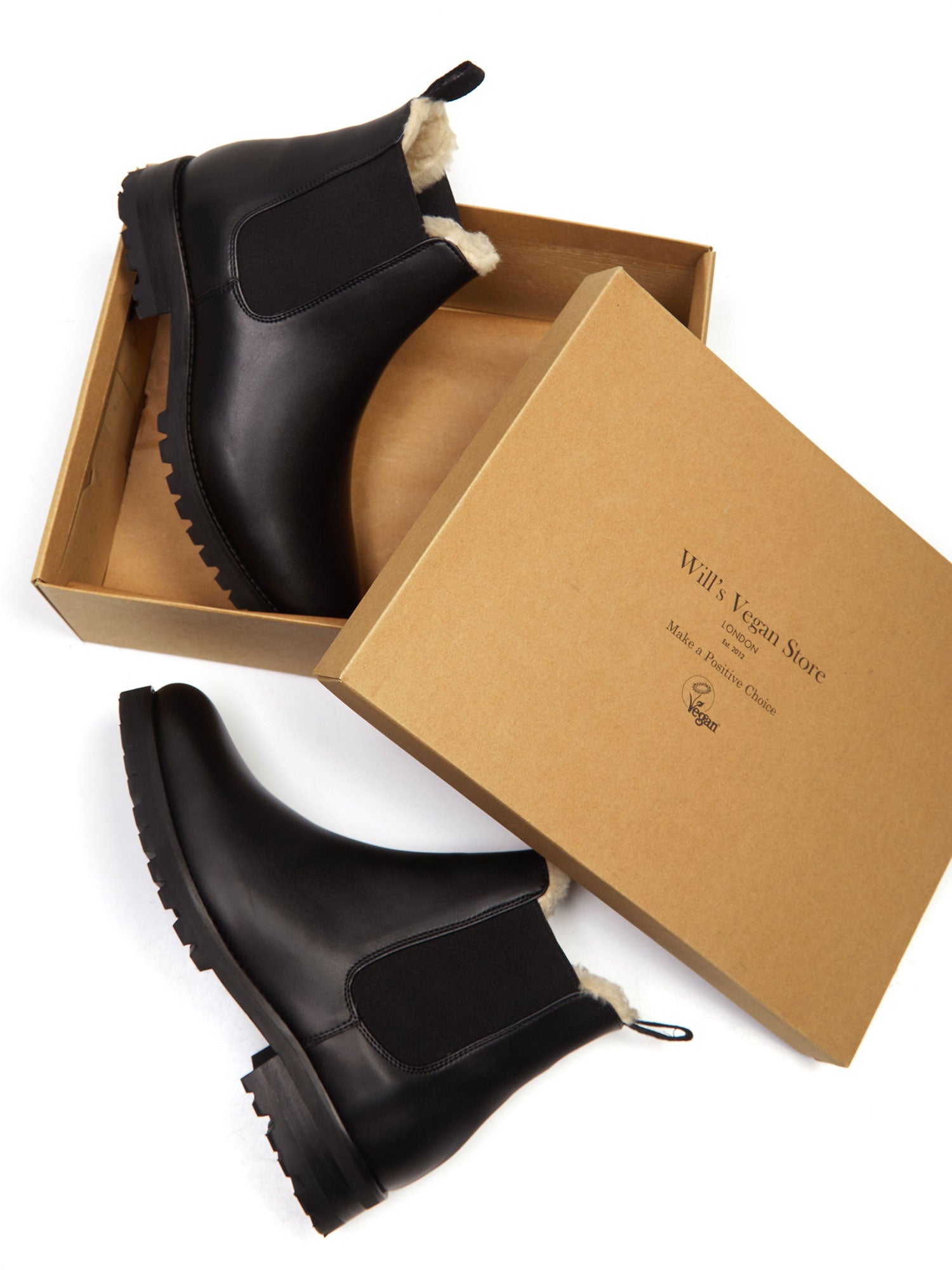 Vegan Men's Luxe Insulated Deep Tread Chelsea Boots | Will's Vegan Store