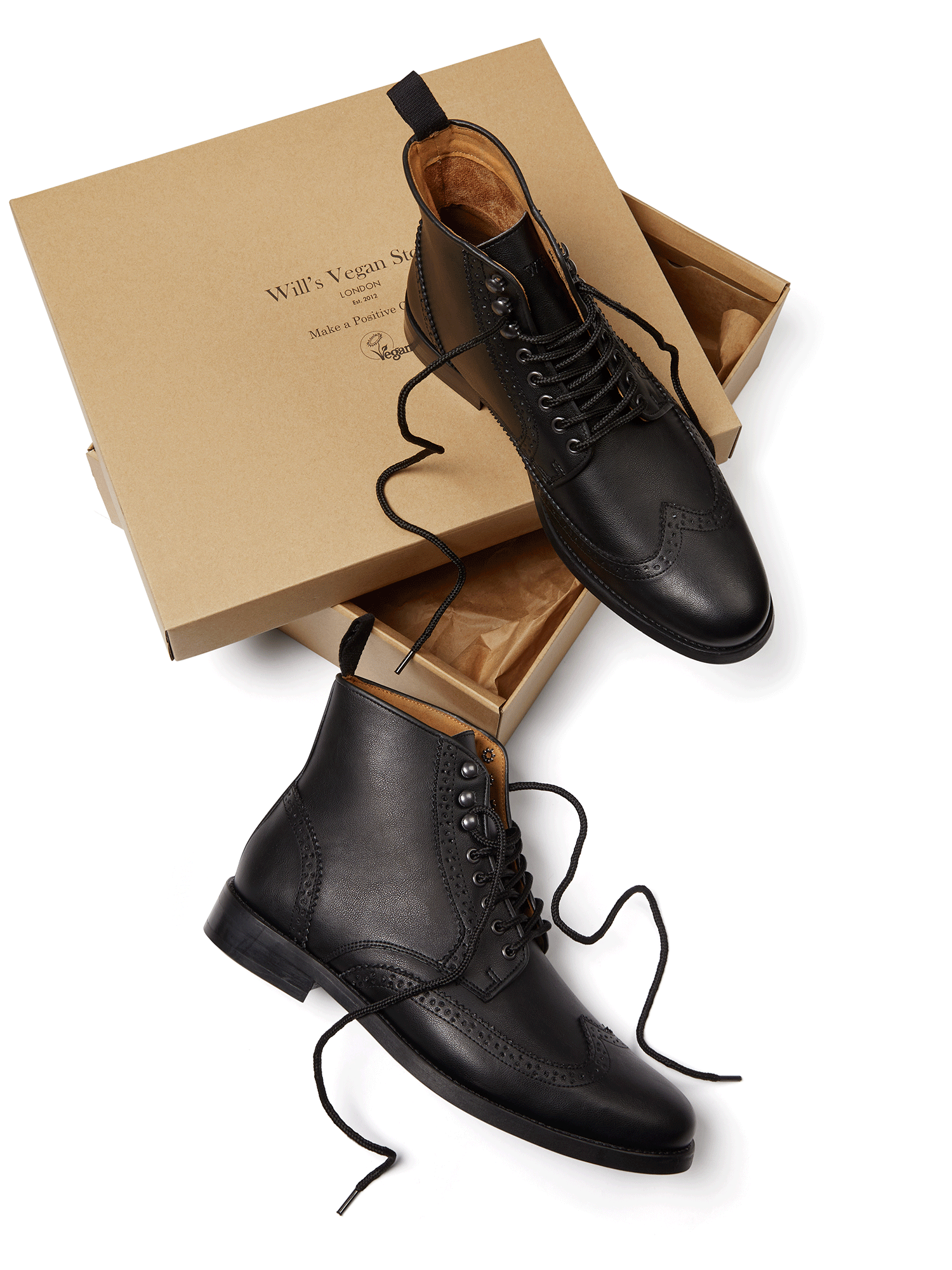 Vegan Women's Brogue Boots | Will's Vegan Store