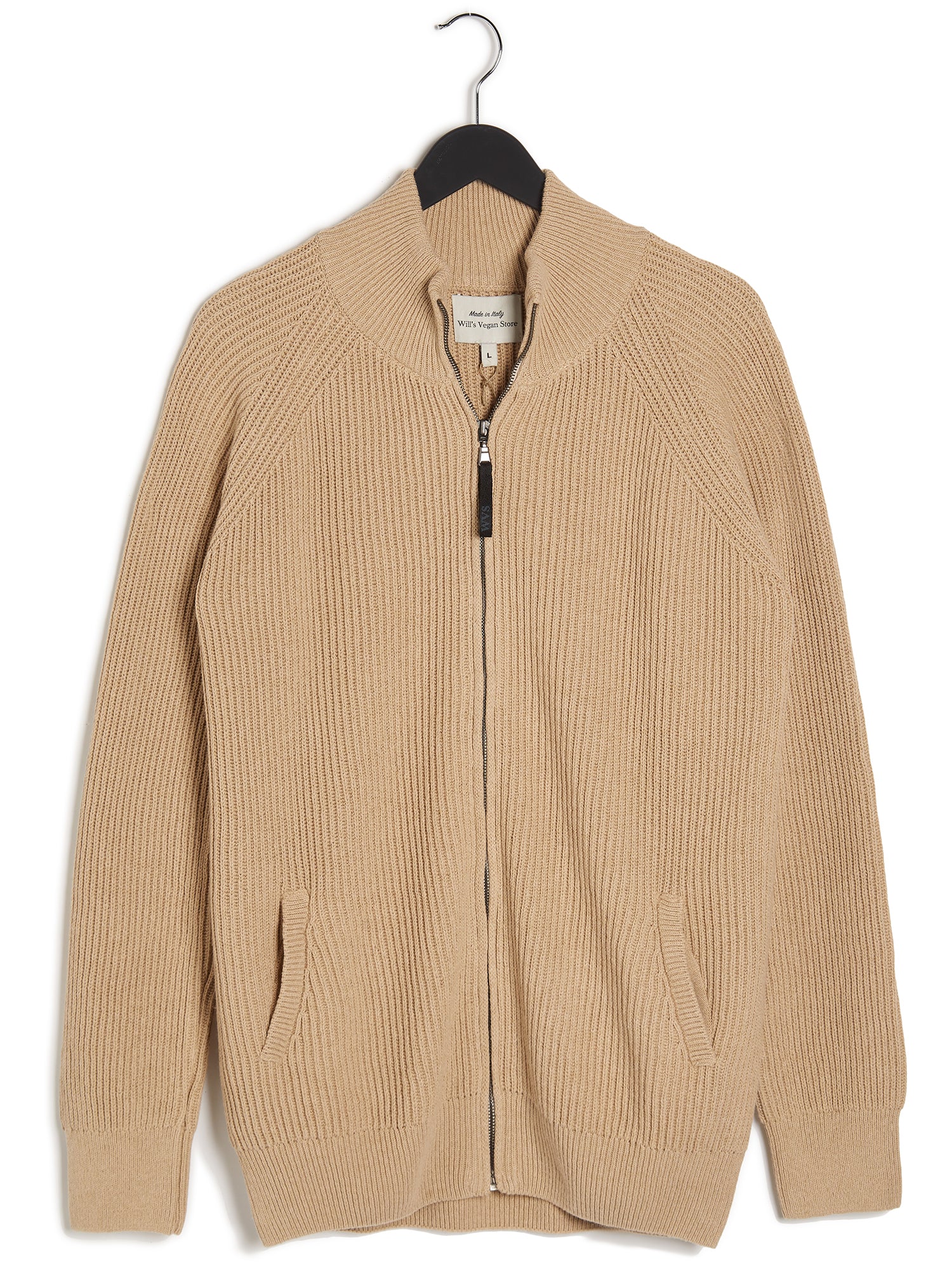 Vegan Men's Full Zip Knitted Jacket | Will's Vegan Store