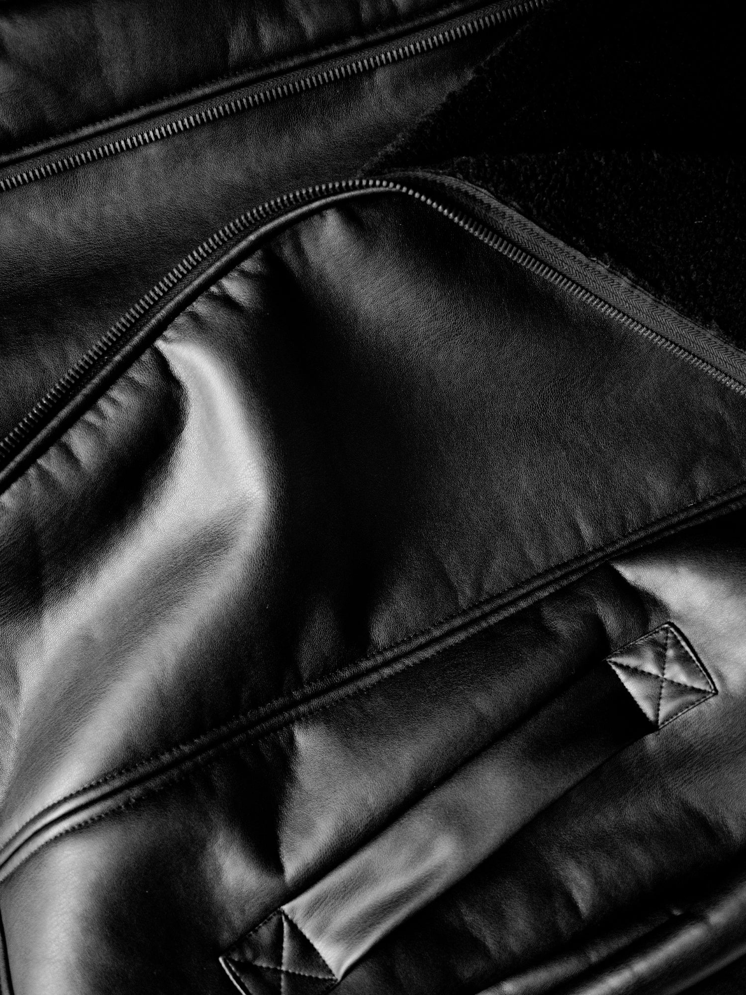 Men's Oversized Recycled Vegan Shearling Aviator Jacket | Will's Vegan Store