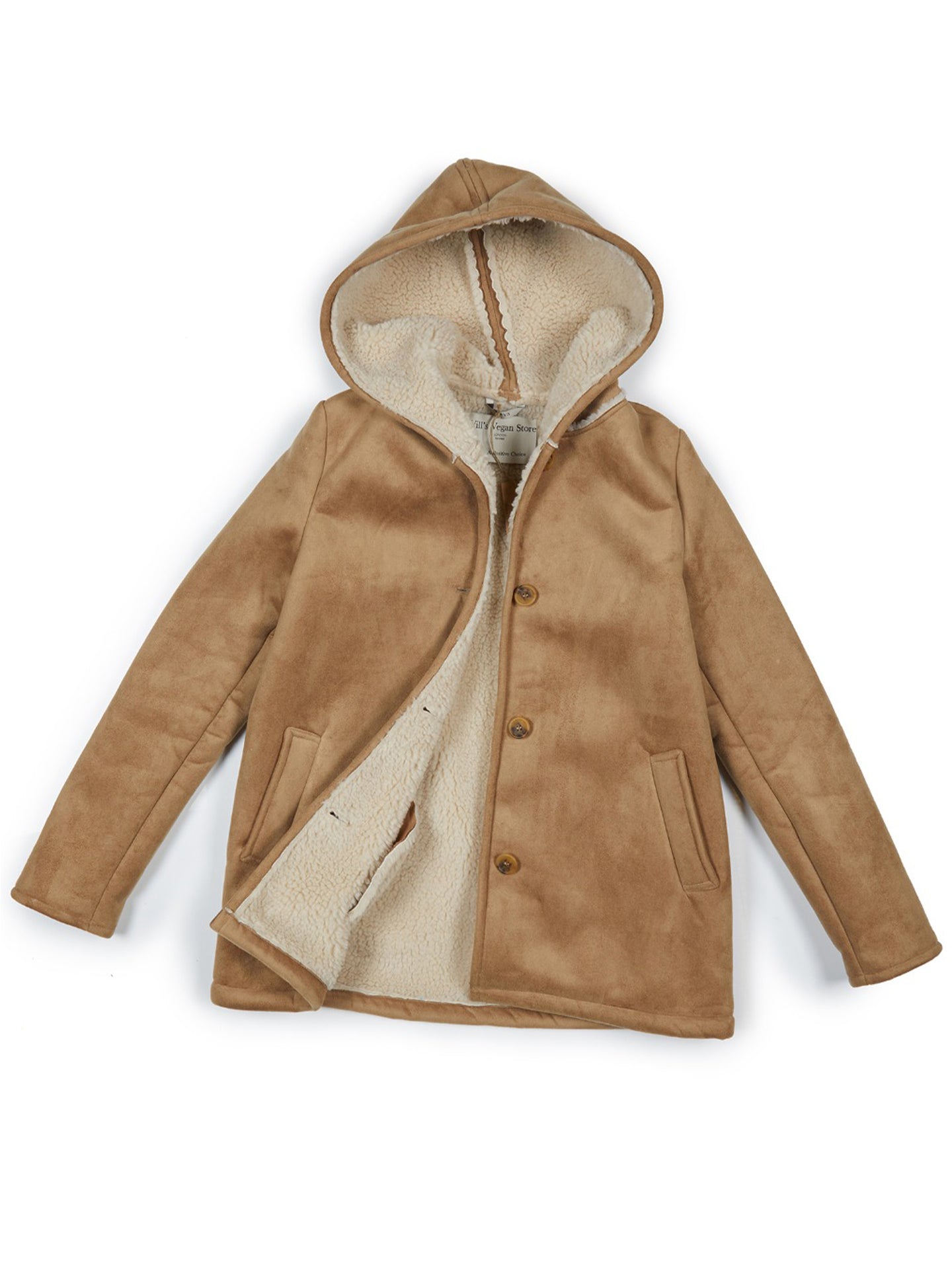 Vegan Women's Recycled Vegan Shearling Coat | Will's Vegan Store
