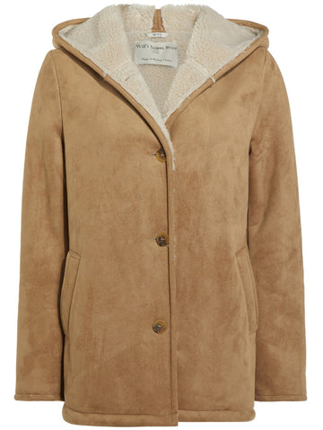 Vegan Women's Recycled Vegan Shearling Coat Will's Vegan Store