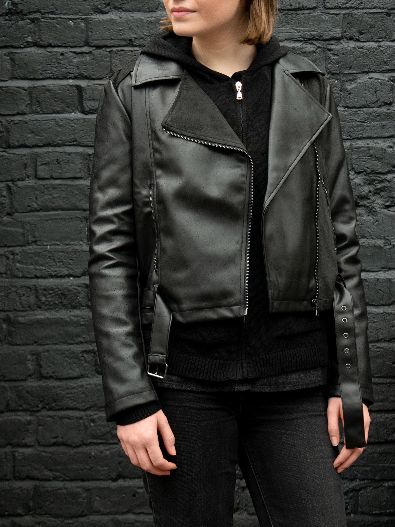 Black moto outlet jacket womens