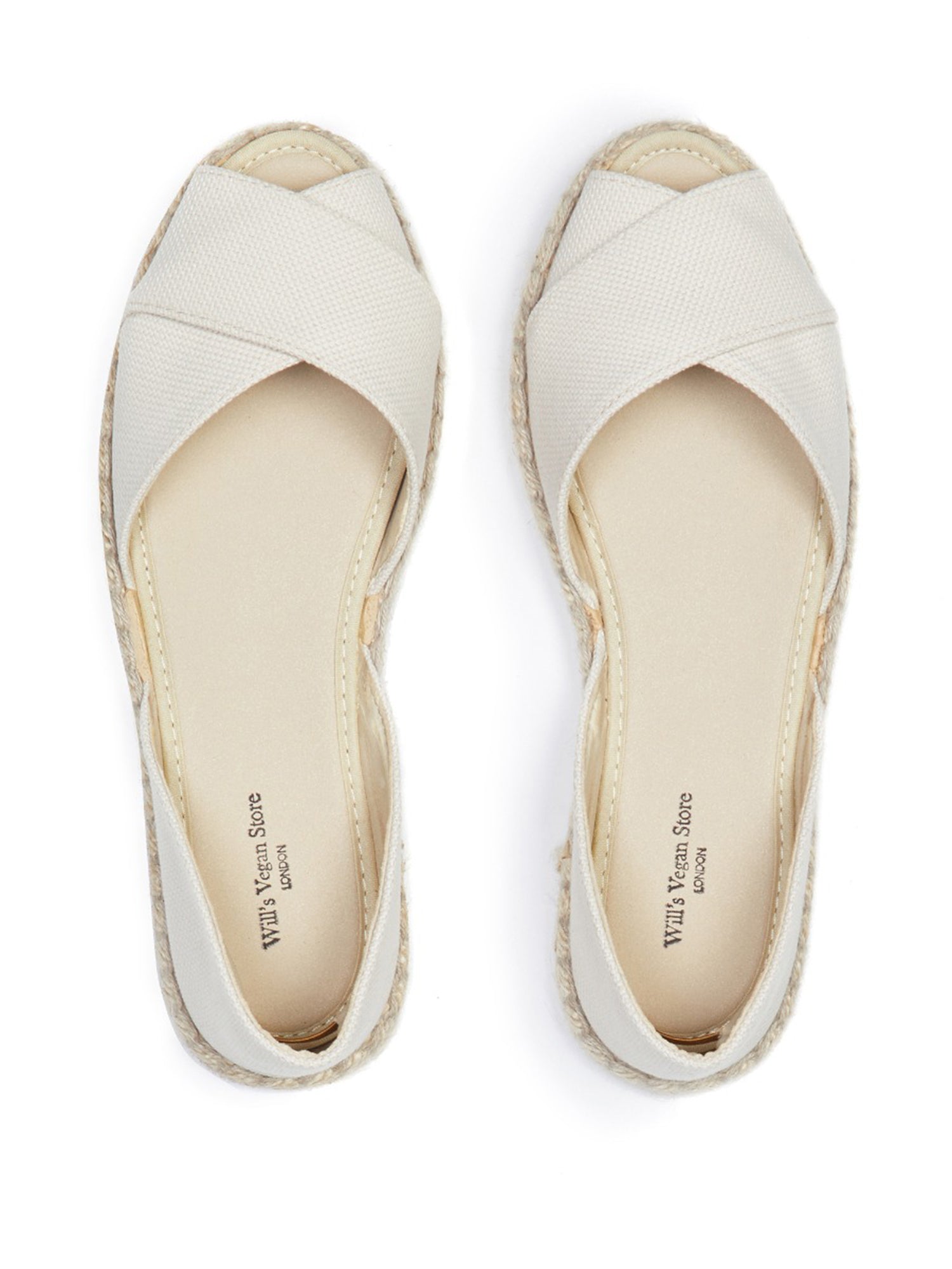 Vegan Women's Recycled Espadrille Cross Over Straps | Will's Vegan Store