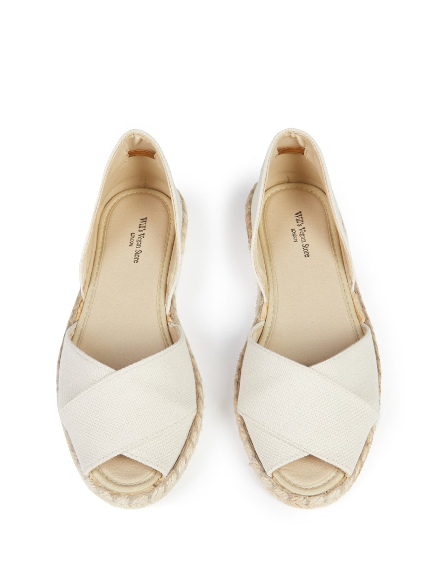 Vegan Women's Recycled Espadrille Cross Over Straps | Will's Vegan Store