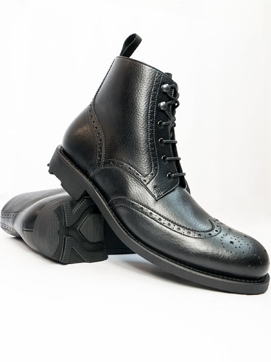 Goodyear Welt Brogue Boots | Vegan Goodyear