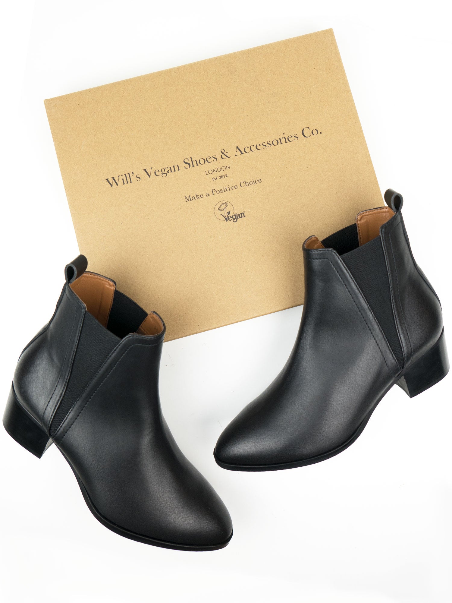 Vegan Women's Point Toe Chelsea Boots | Will's Vegan Store