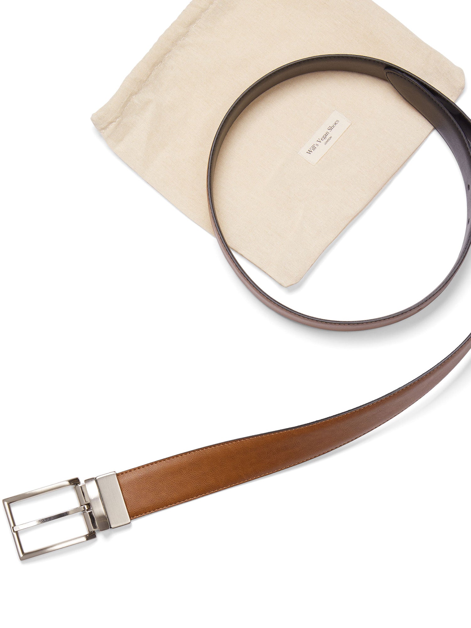Vegan Men's 3 5cm Reversible Belt | Will's Vegan Store