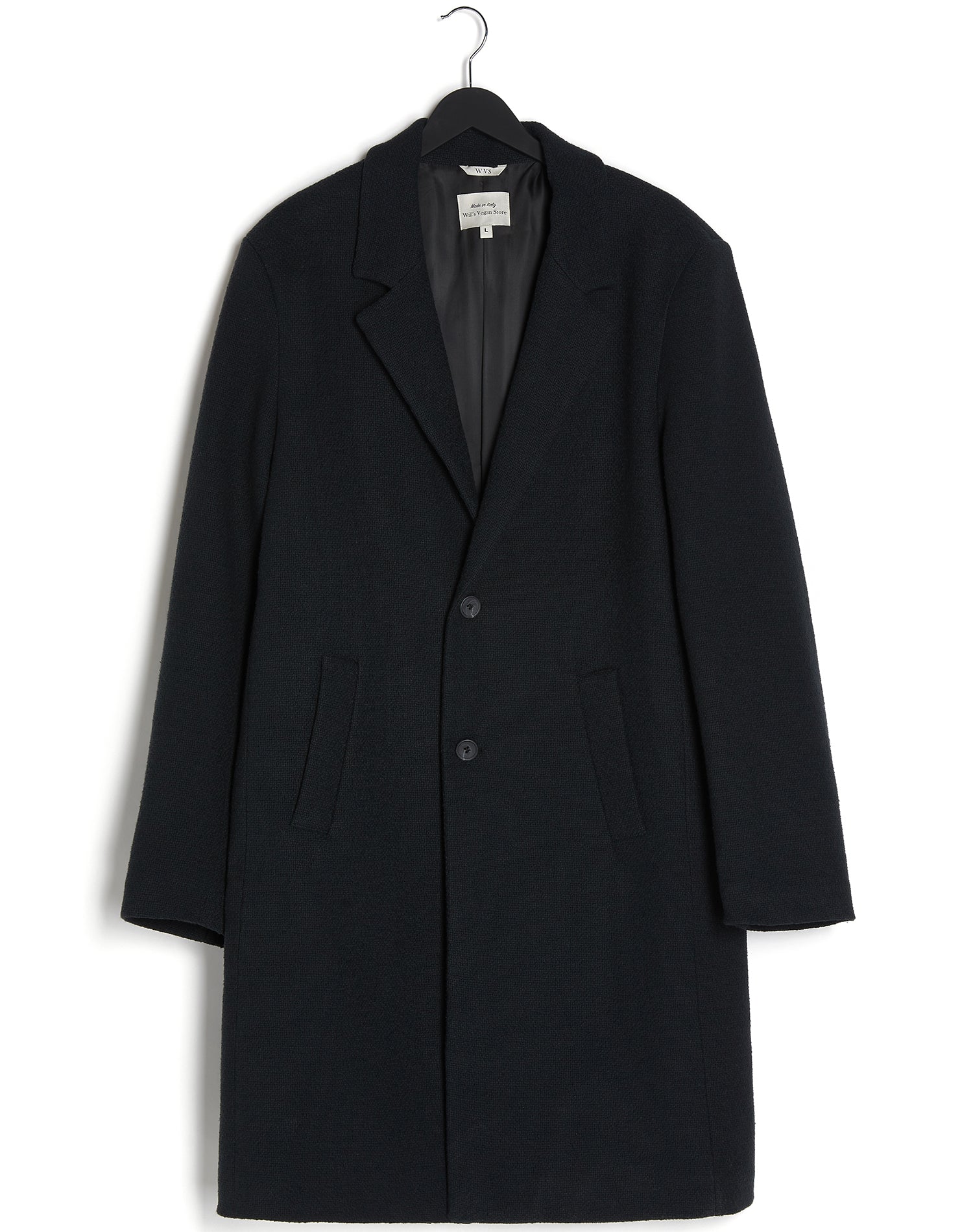 Structured Vegan Wool Coat | Will's Vegan Store