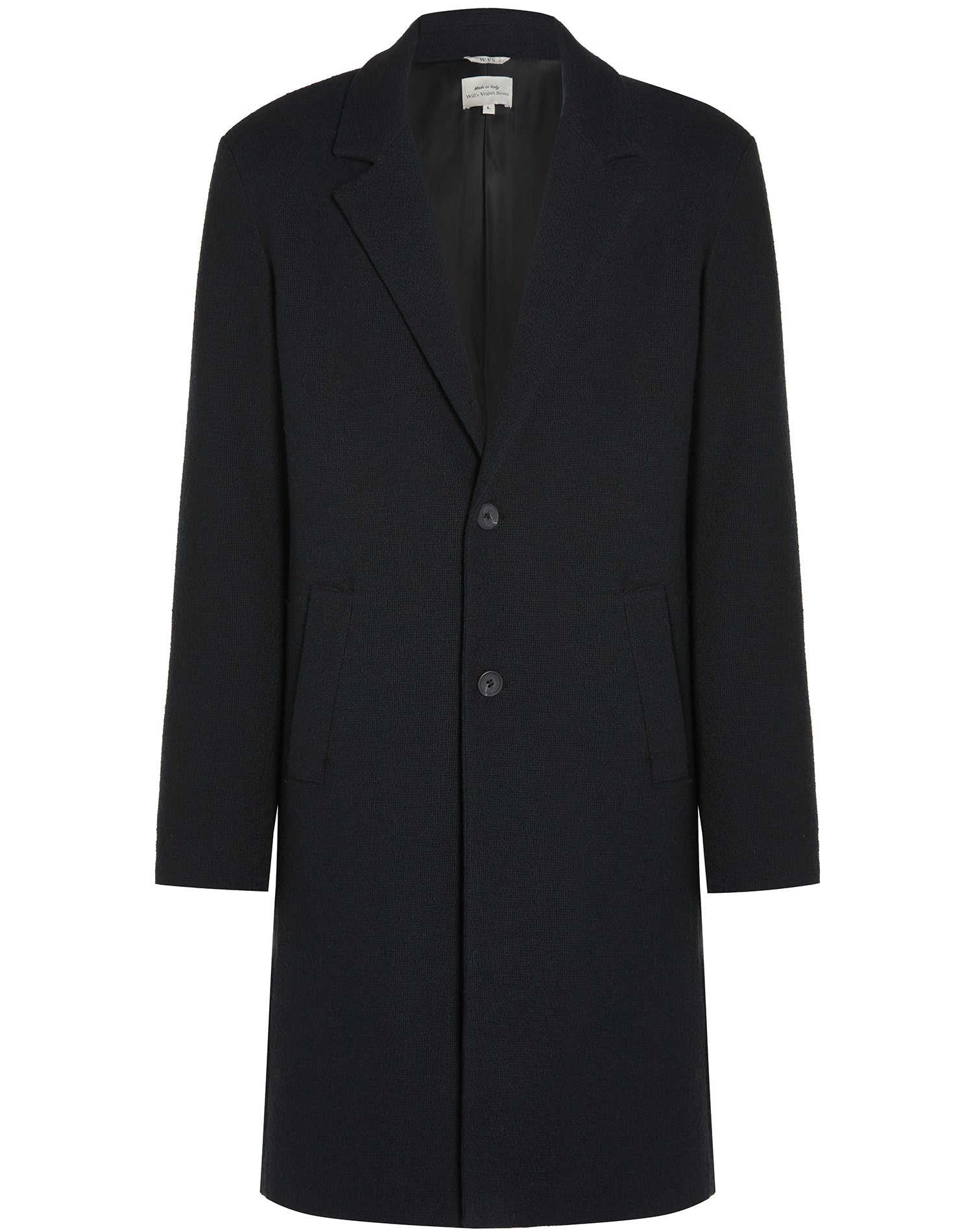 Structured Vegan Wool Coat | Will's Vegan Store