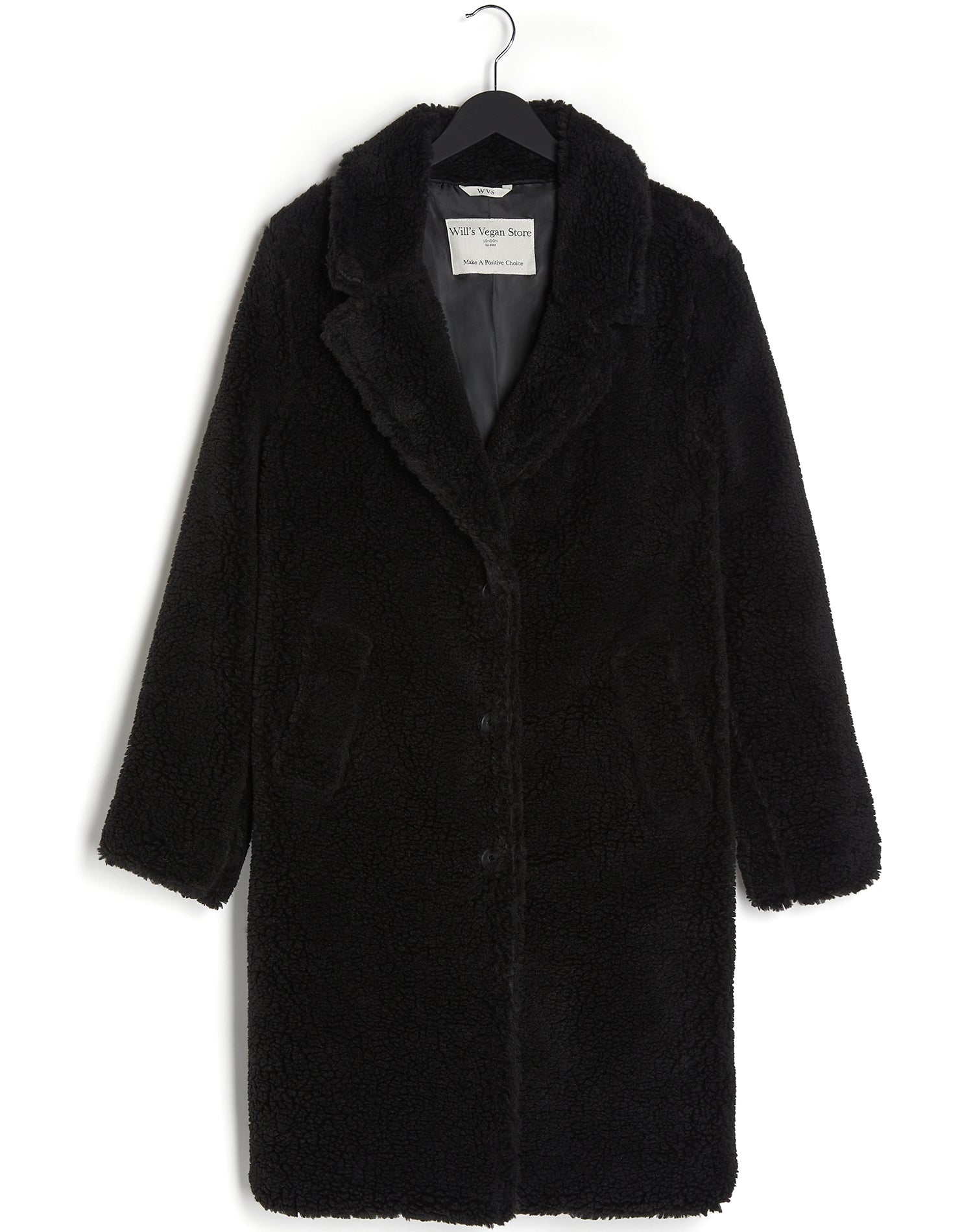 Vegan Women's Recycled Teddy Coat | Will's Vegan Store