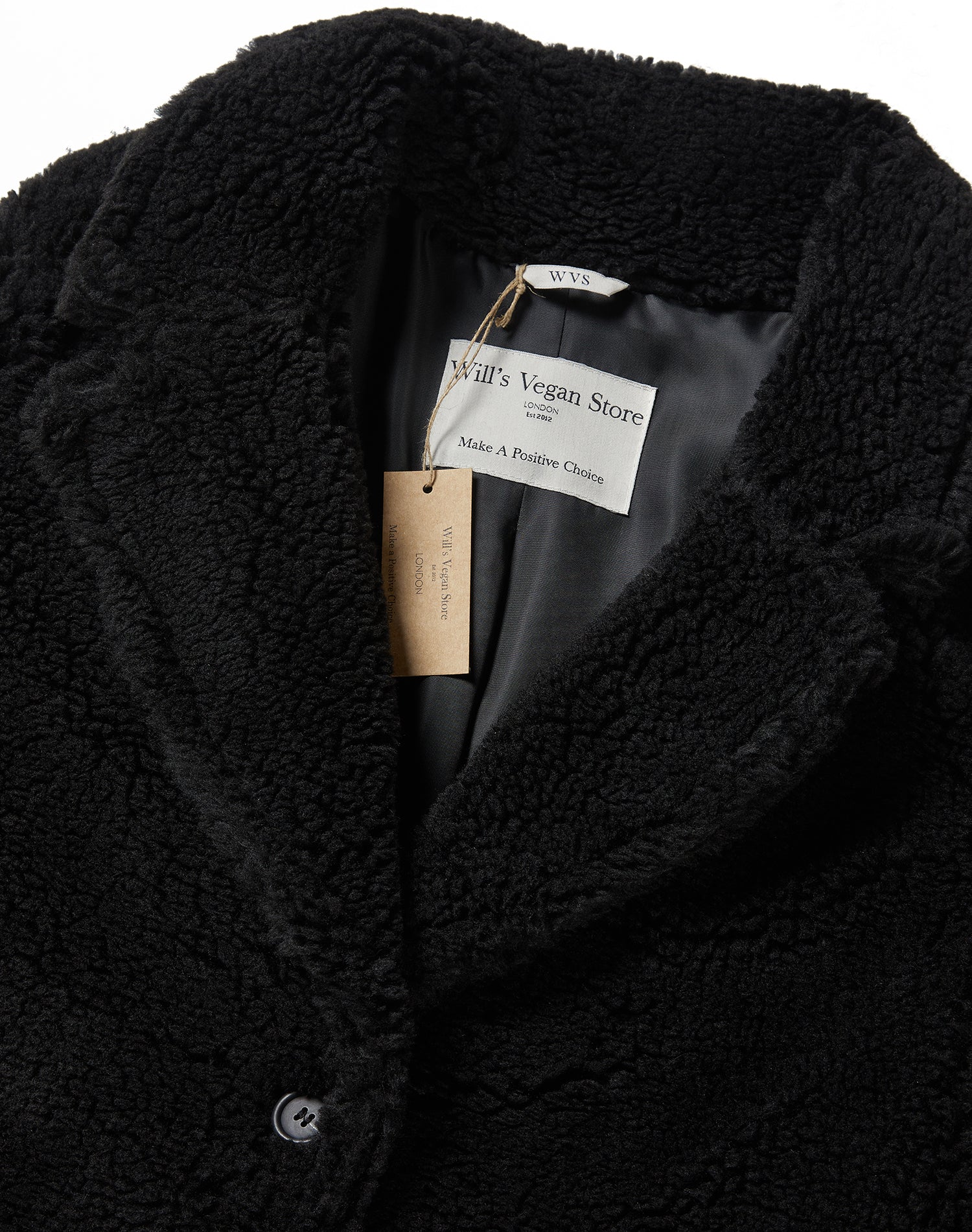 Vegan Women's Recycled Teddy Coat | Will's Vegan Store