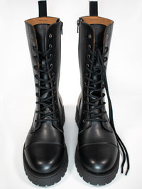 Women's Track Sole 10 Eye Boots | Will's Vegan Store