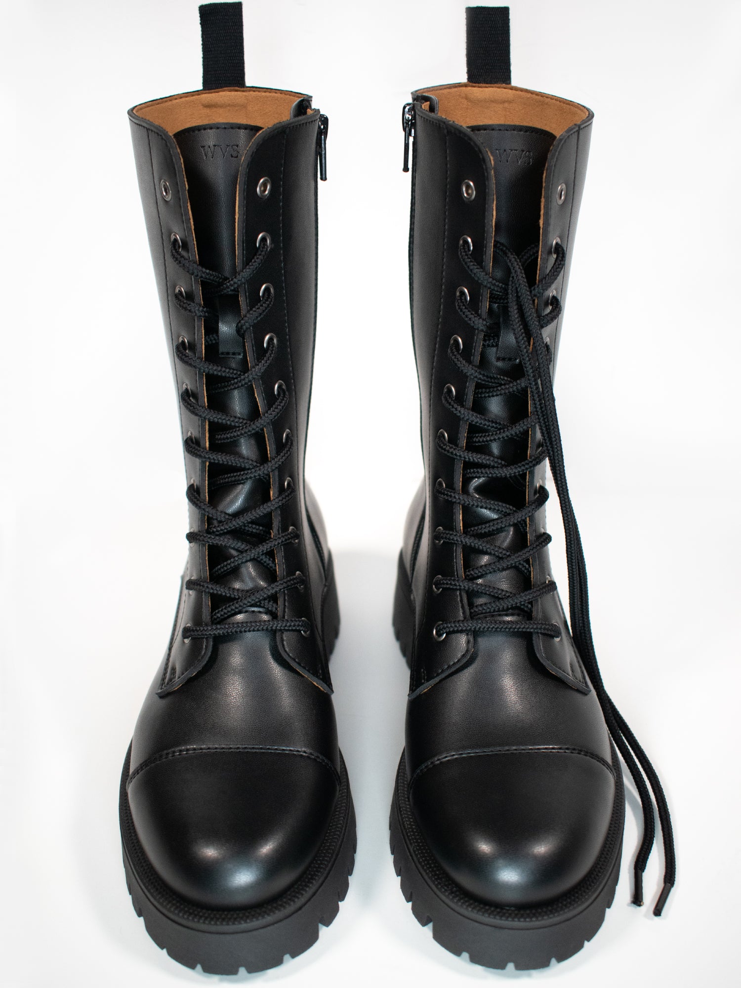 Women's Track Sole 10 Eye Boots | Will's Vegan Store
