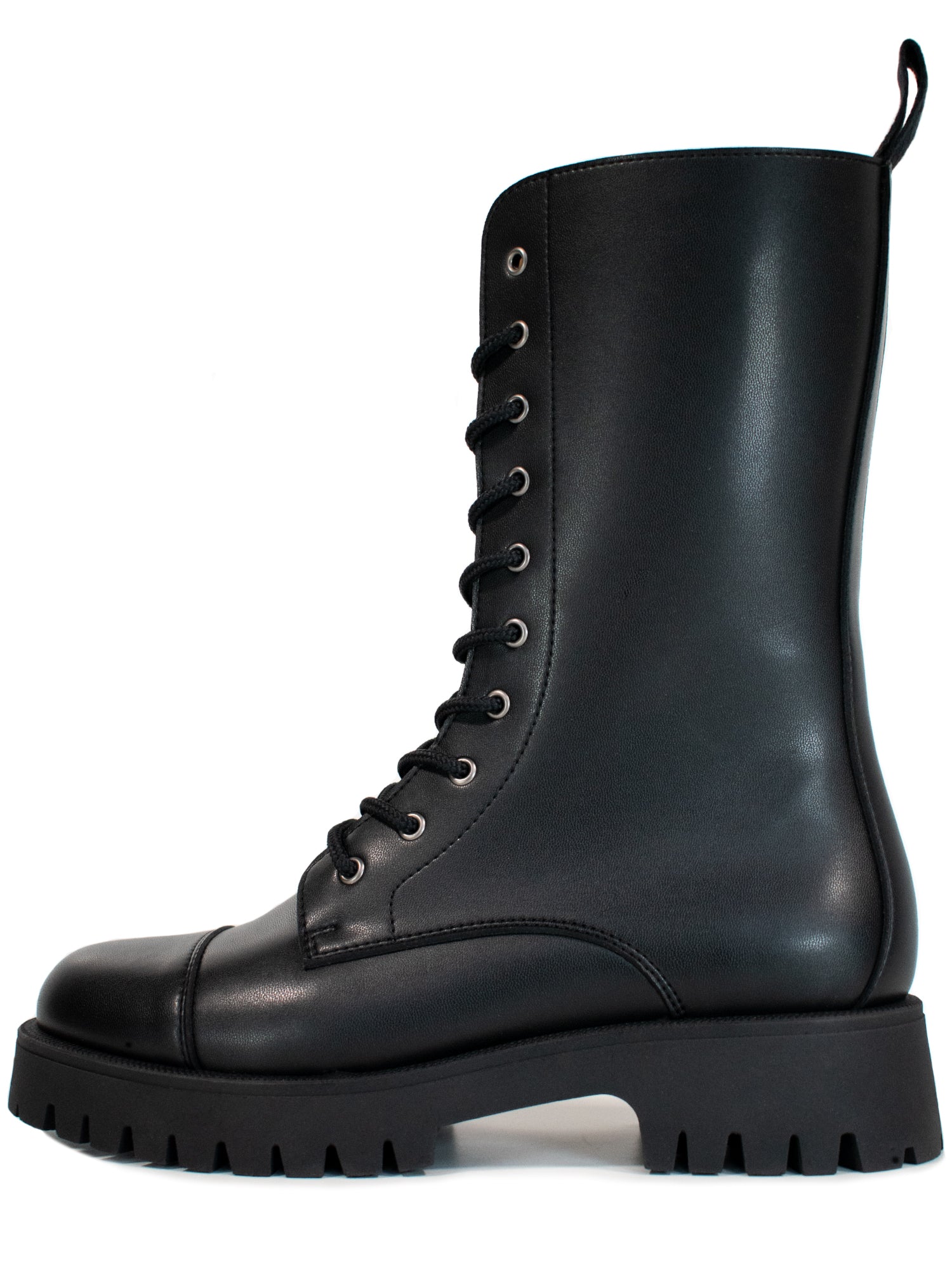 Women's Track Sole 10 Eye Boots | Will's Vegan Store