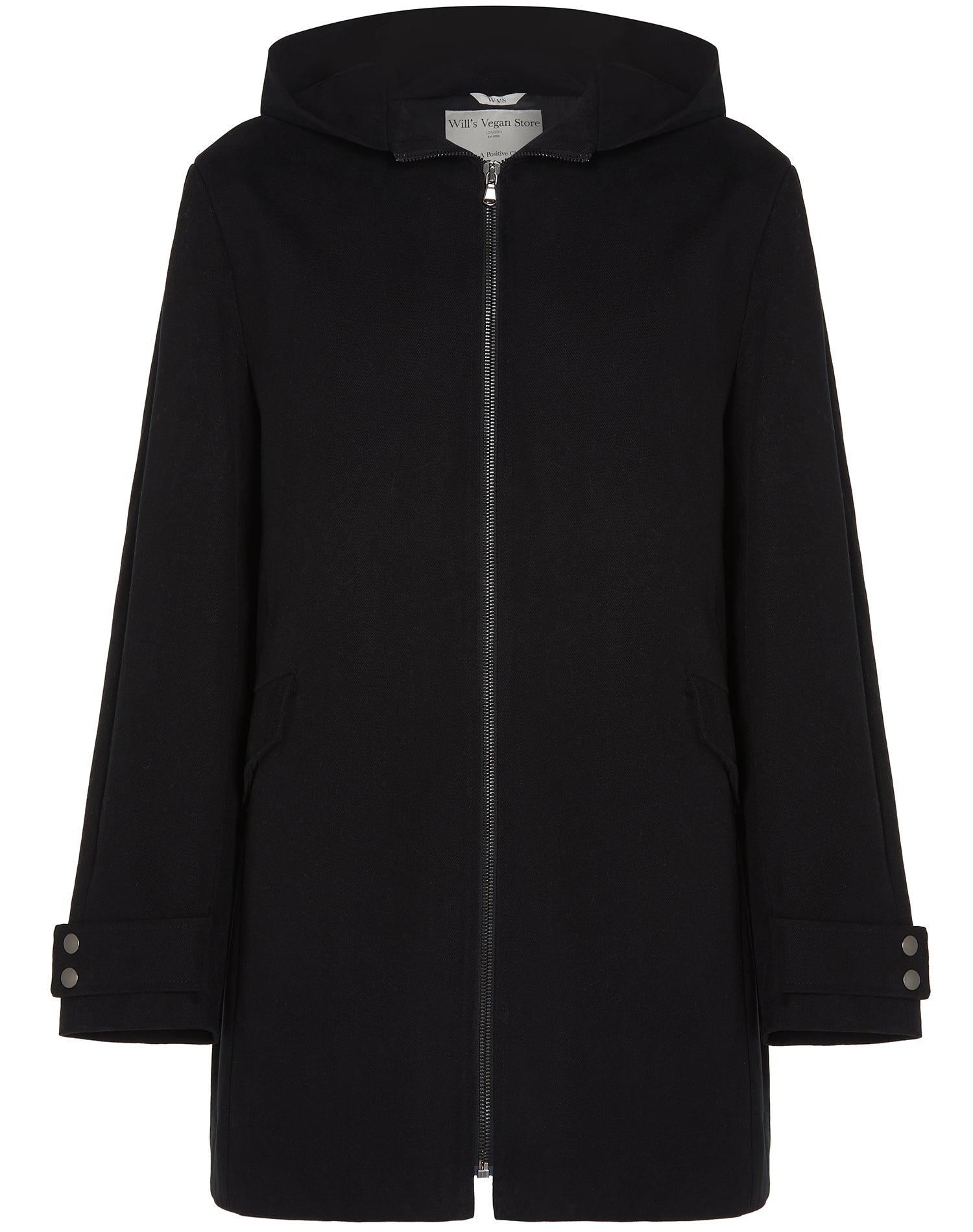 Vegan Wool Hooded Coat | Will's Vegan Store