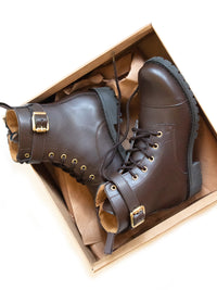 Vegan Women's Buckled Work Boots | Will's Vegan Store