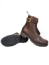 Vegan Women's Buckled Work Boots | Will's Vegan Store
