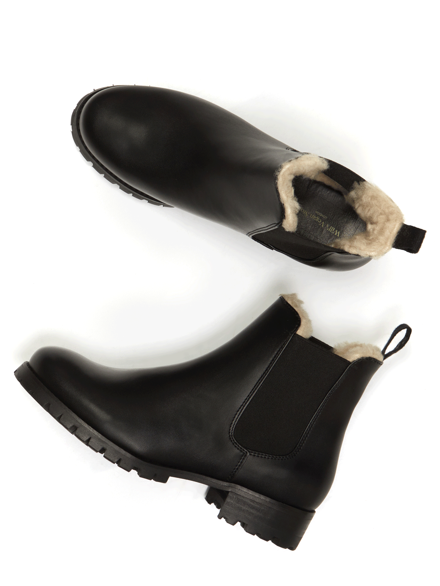 Vegan Women's Luxe Insulated Deep Tread Chelsea Boots | Will's Vegan Store