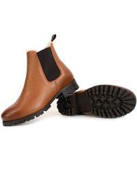 Vegan Women's Luxe Insulated Deep Tread Chelsea Boots | Will's Vegan Store
