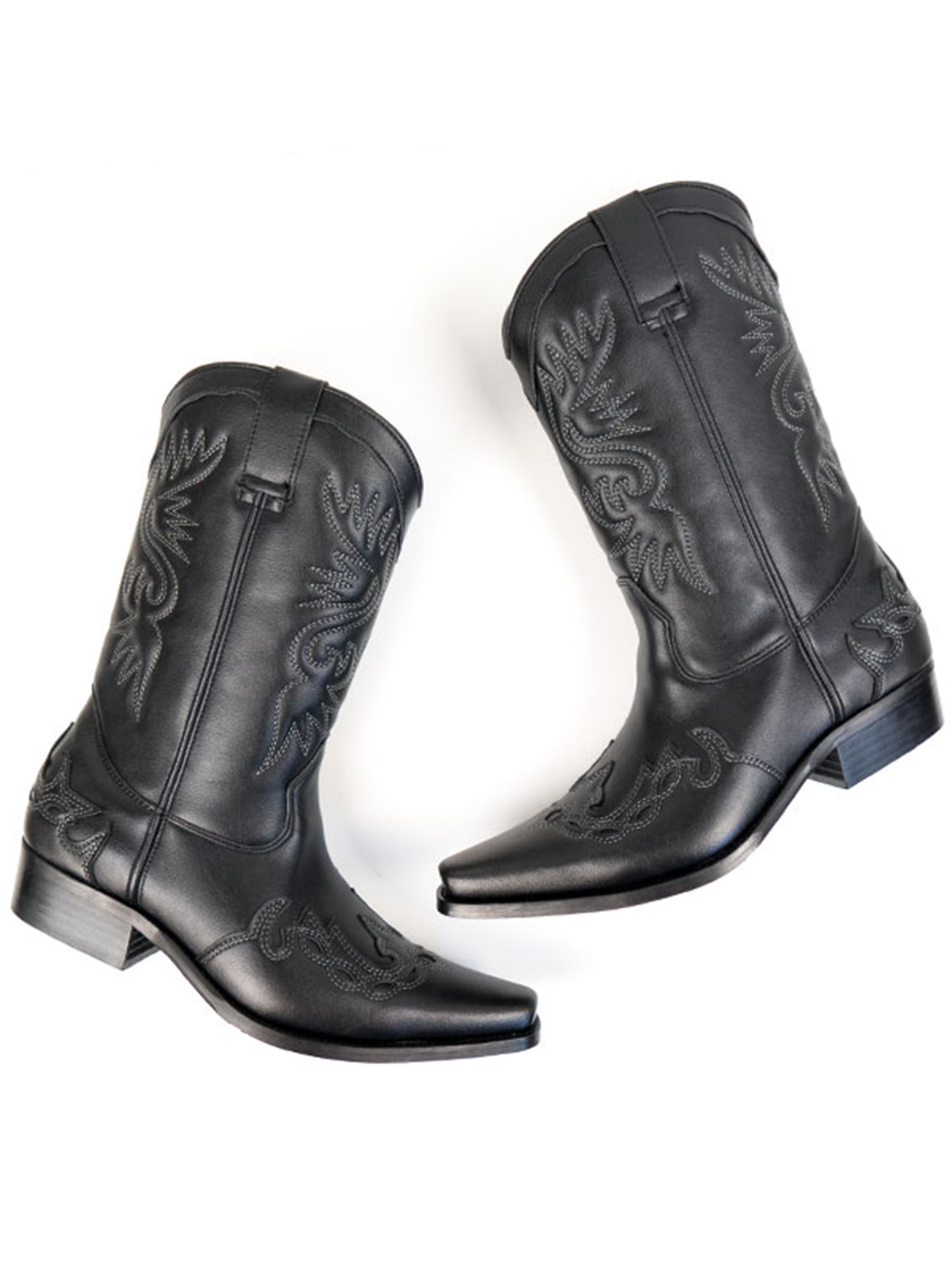 Mens black 2024 western boots