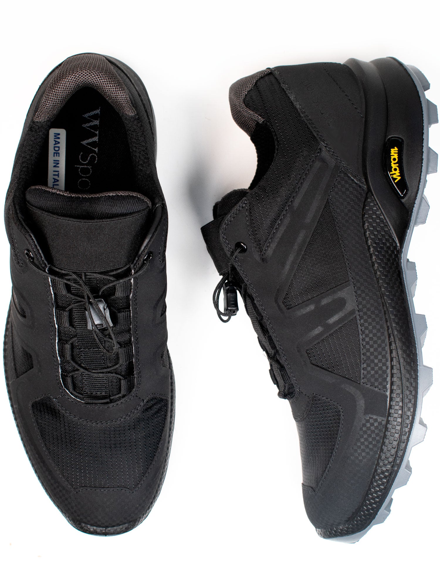 Mens black shop running trainers