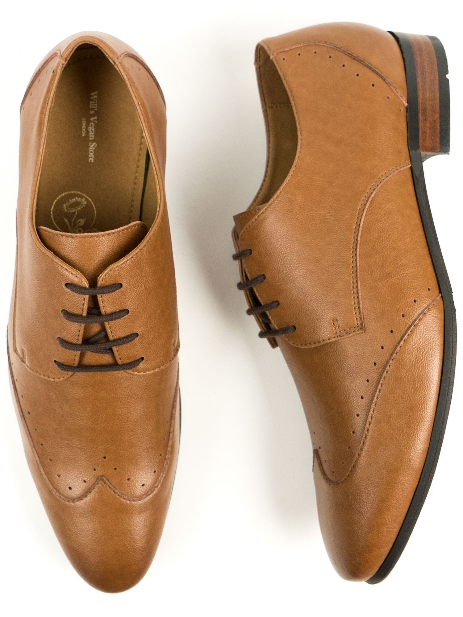 Vegan Men's Slim Sole Brogues | Will's Vegan Store