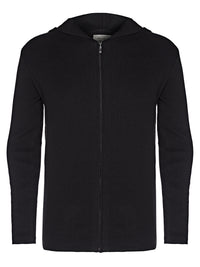 Vegan Men's Recycled Zip Up Knit Hoodie | Will's Vegan Store