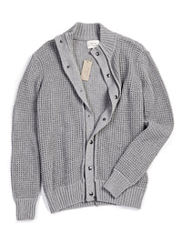 Vegan Men's Recycled Waffle Cardigan | Will's Vegan Store