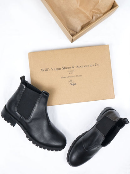 Vegan Women's Deep Tread Chelsea Boots | Will's Vegan Store