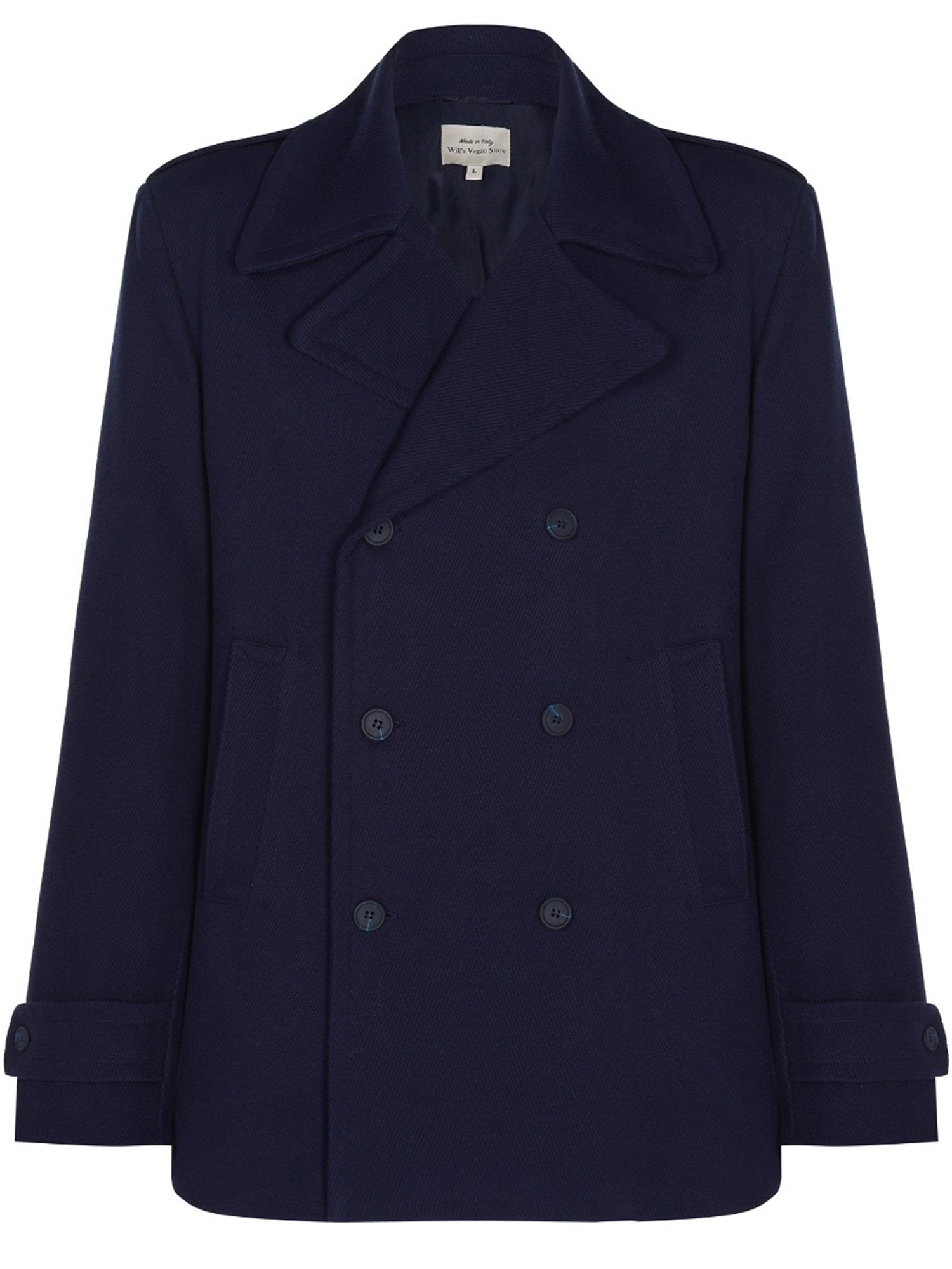 Vegan Men's Pea Coat | Will's Vegan Store