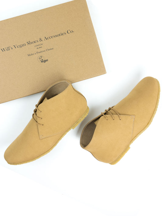 Vegan Men's Crepe Sole Desert Boots | Will's Vegan Store