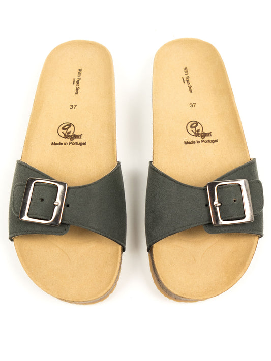 Vegan Women's Single Strap Footbed Sandals | Will's Vegan Store