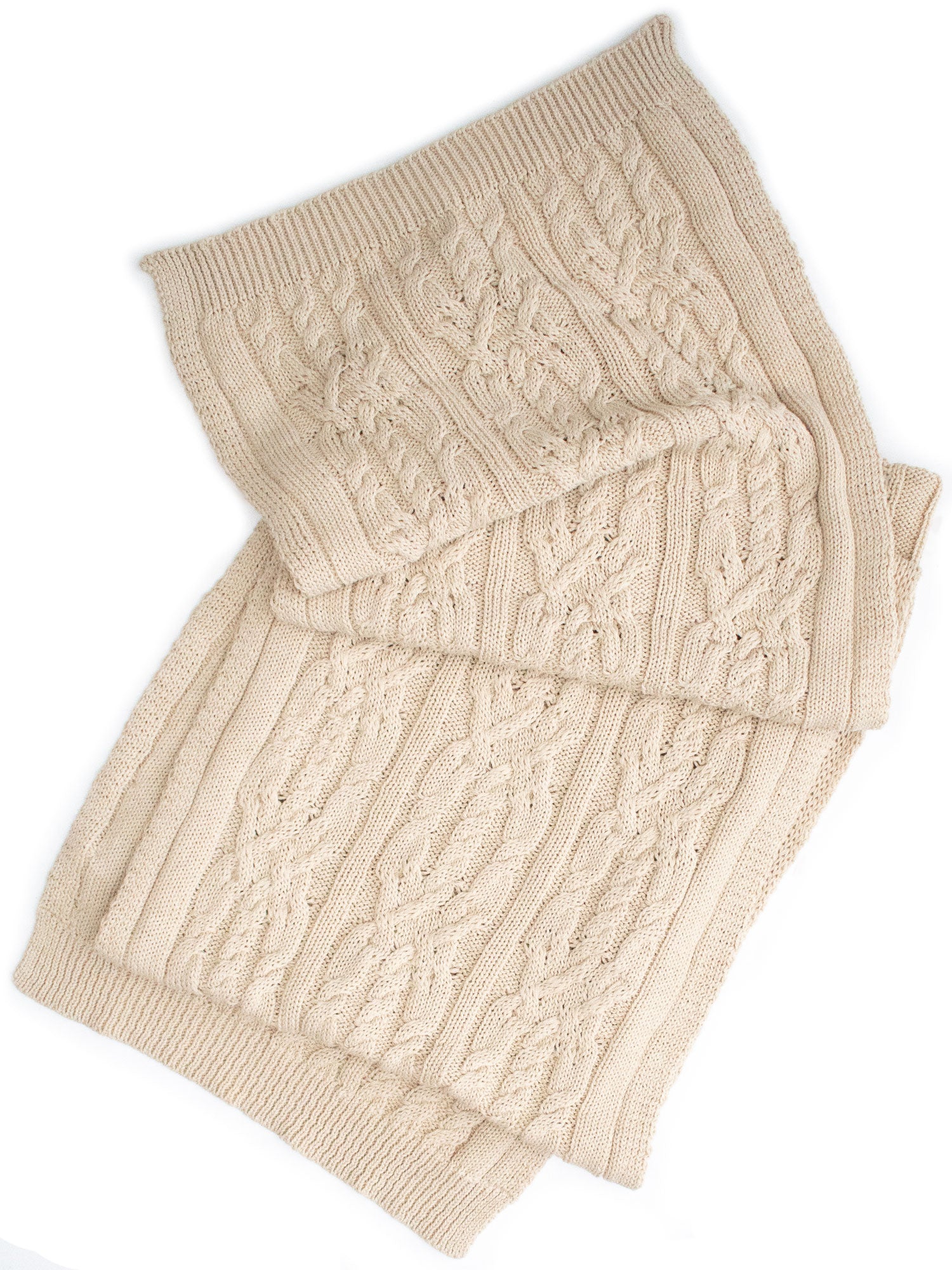 Recycled Braided Knit Scarf | Will's Vegan Store