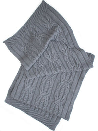 Recycled Braided Knit Scarf | Will's Vegan Store