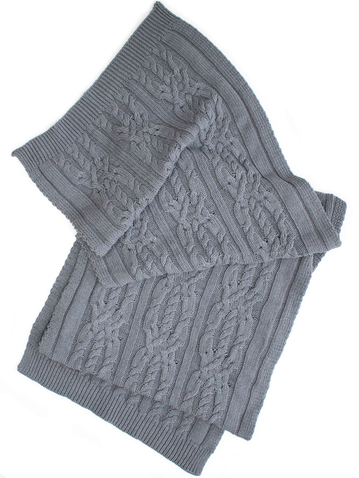 Recycled Braided Knit Scarf | Will's Vegan Store