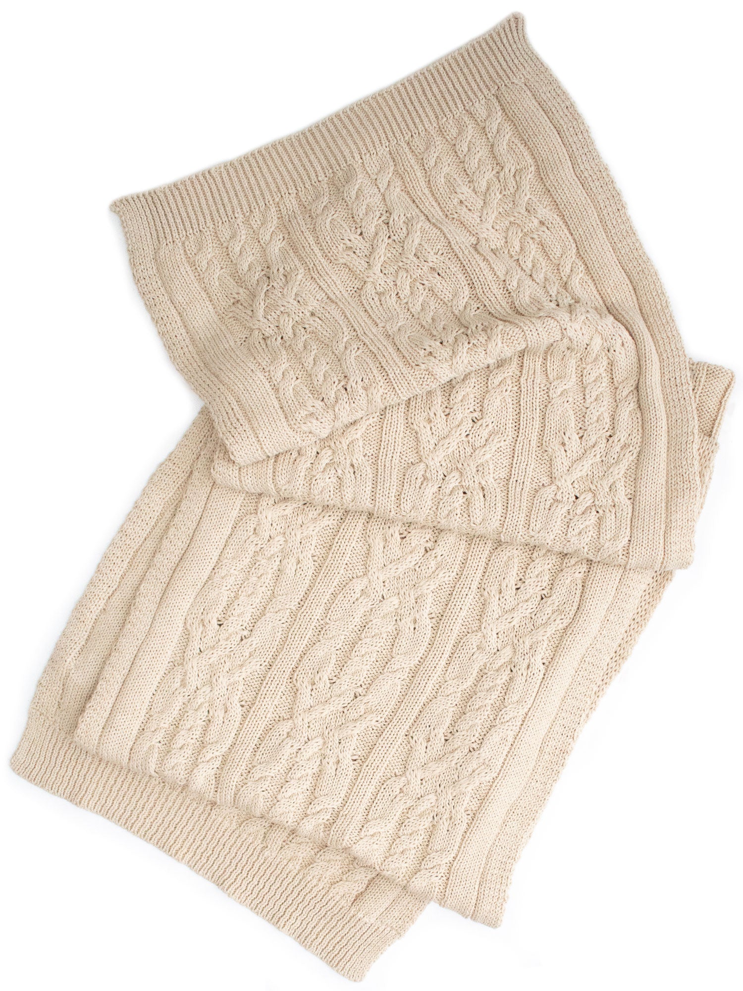 Recycled Braided Knit Scarf | Will's Vegan Store