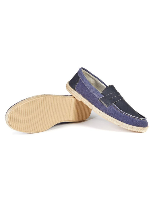 Vegan Men's Recycled Espadrille Penny Loafers | Will's Vegan Store