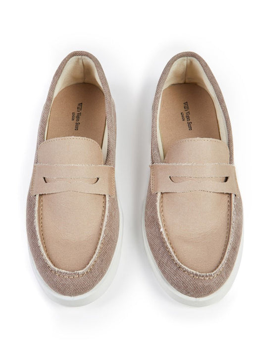 Vegan Men's Recycled Espadrille Penny Loafers | Will's Vegan Store